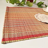 Madur Natural & Red Table Mat (Set of 6) Madur Natural & Red Table Mat (Set of 6)